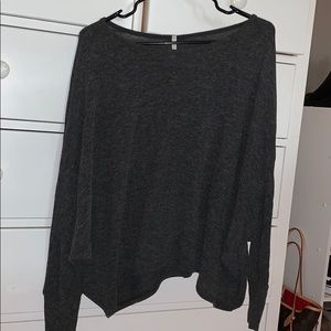Gray long sleeve sweater